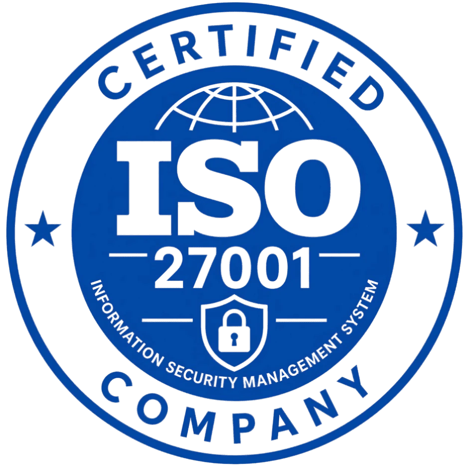 ISO/IEC 27001 certified